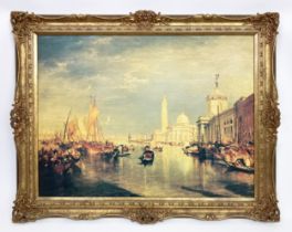 AFTER J M W TURNER, The Dogana and San Giorgio Maggiore', Giclee on canvas, 68cm x 88cm, published