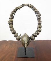 VERA BRONZE NECKLACE, From Cross river, (Chad), 38cm H.