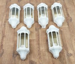 ELSTEAD WALL MALAGA LANTERN LIGHTS, a set of six. (6)