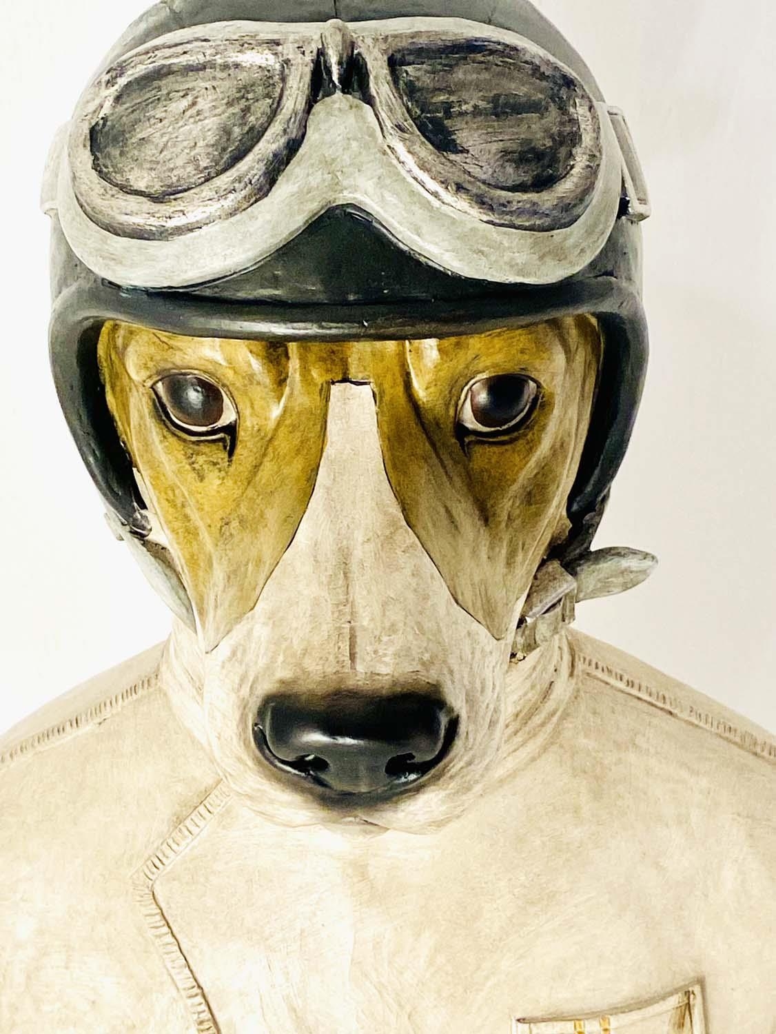 STIRLING MUTTS, 50cm H x 25cm W x 21cm, polychrome finished resin bust. - Image 2 of 3