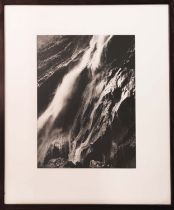 EDWIN SMITH (1912-1971), 'Waterfall', silver gelatin photo print, 45cm x 30cm, framed.