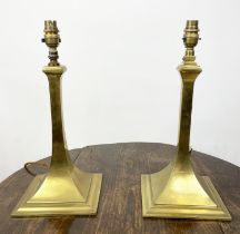 TABLE LAMPS, a near pair, one stamped Walker and Hall with patent number A.P 727A, 41cm H. (2)