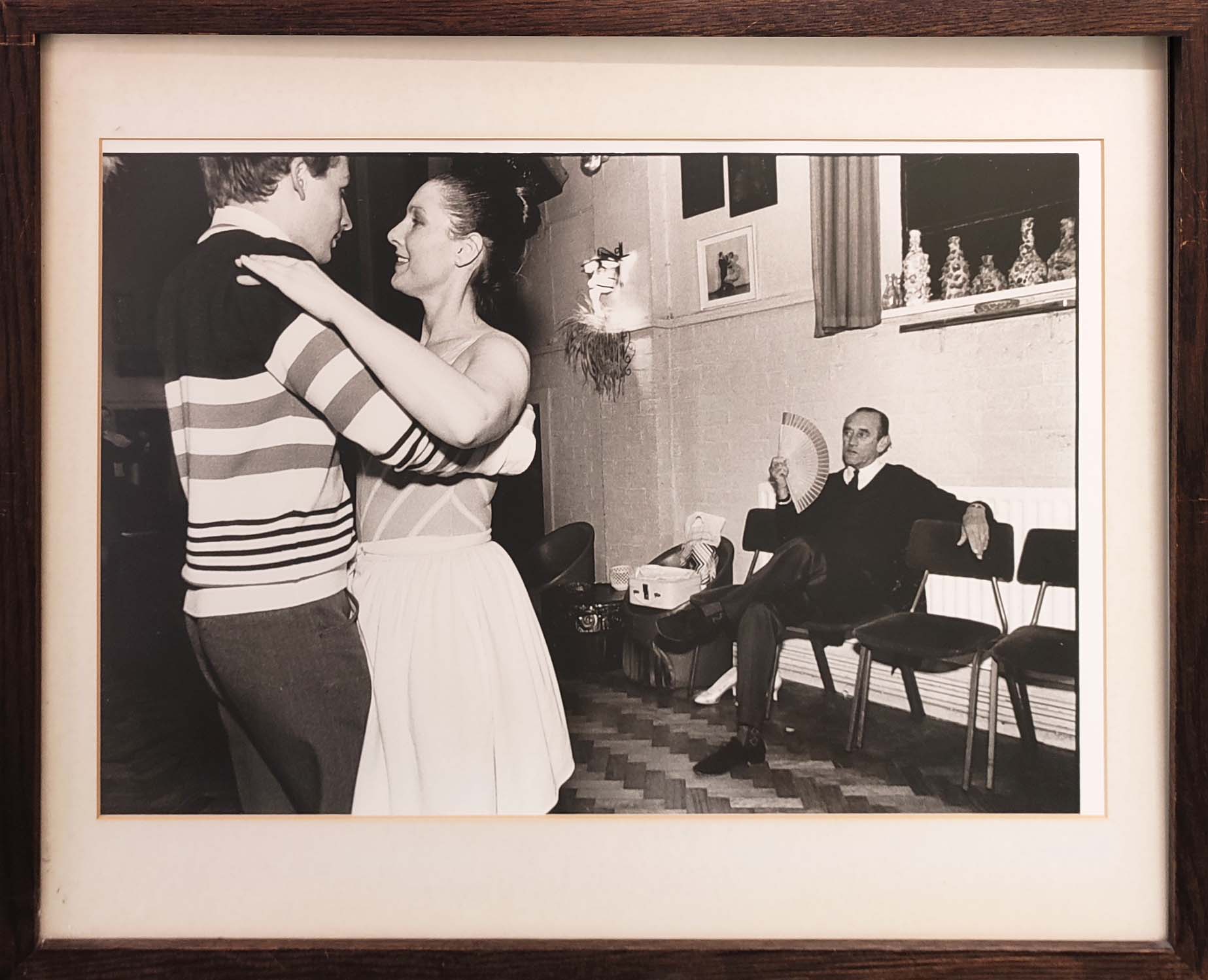 DANIEL MEADOWS, 'Watching the dance I', silver gelatin, 27cm x 45cm, signed, framed.