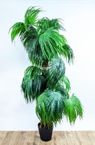 FAUX PALM TREE, in pot,178cm H.