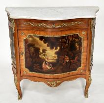 SIDE CABINET, 88cm H x 96cm W x 46cm D, French Louis XV style kingwood and gilt metal mounted of