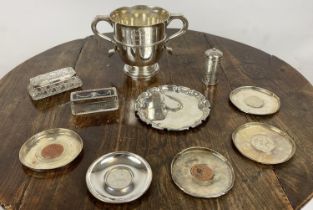 SILVER TROPHY, London 1900, with golf winners inscription for a C.A Winter 1930, Thomas, New Bond