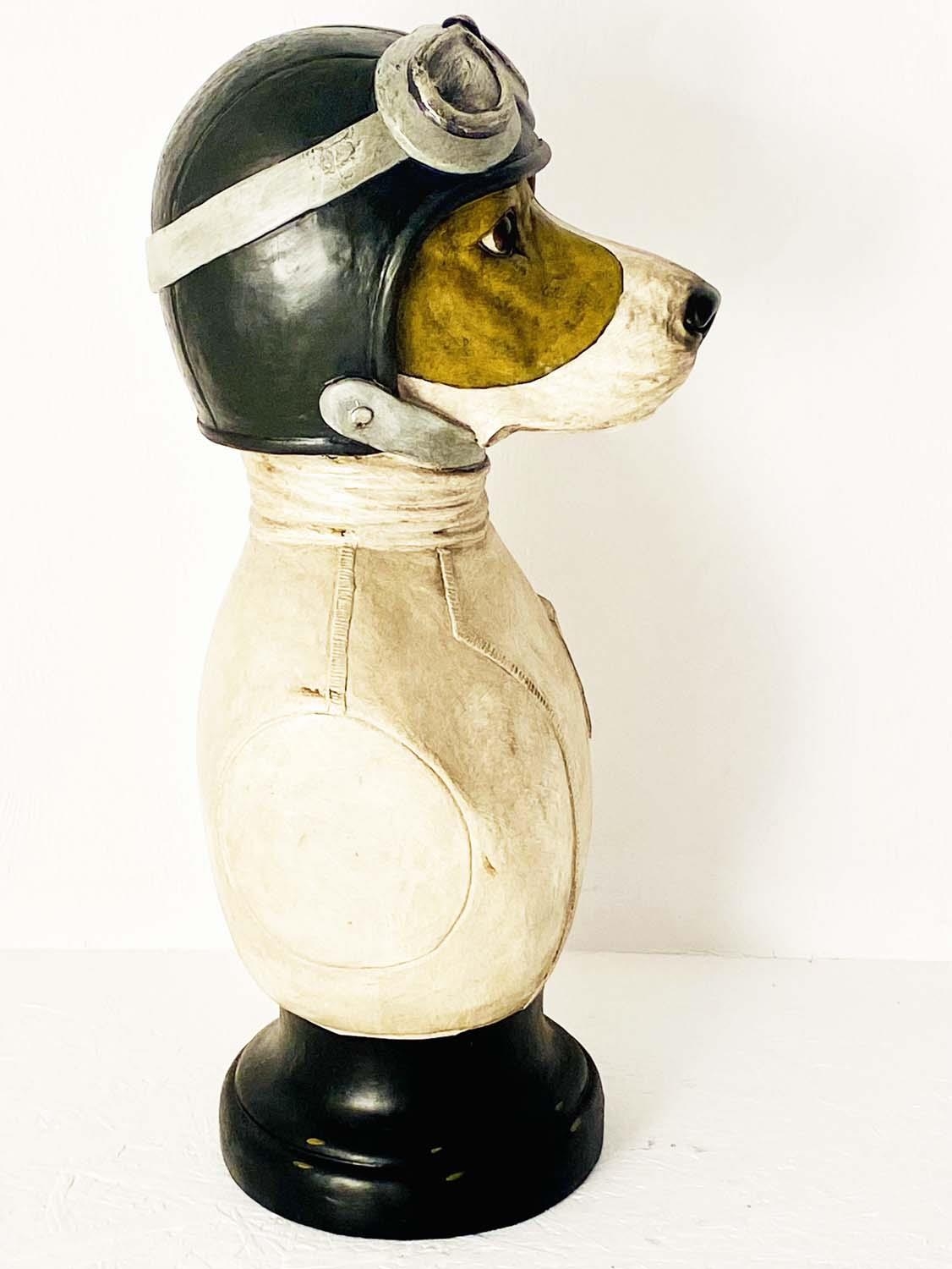 STIRLING MUTTS, 50cm H x 25cm W x 21cm, polychrome finished resin bust. - Image 3 of 3
