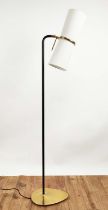 VISUAL COMFORT & CO CLARKSON FLOOR LAMP, with linen shade, 148cm H.