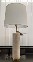 VISUAL COMFORT & CO LINEHAM ALBASTER TABLE LAMP, with shade, 75cm H.