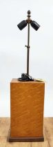 PAOLO MOSCHINO BURR WOOD TABLE LAMP, 87cm H approx.