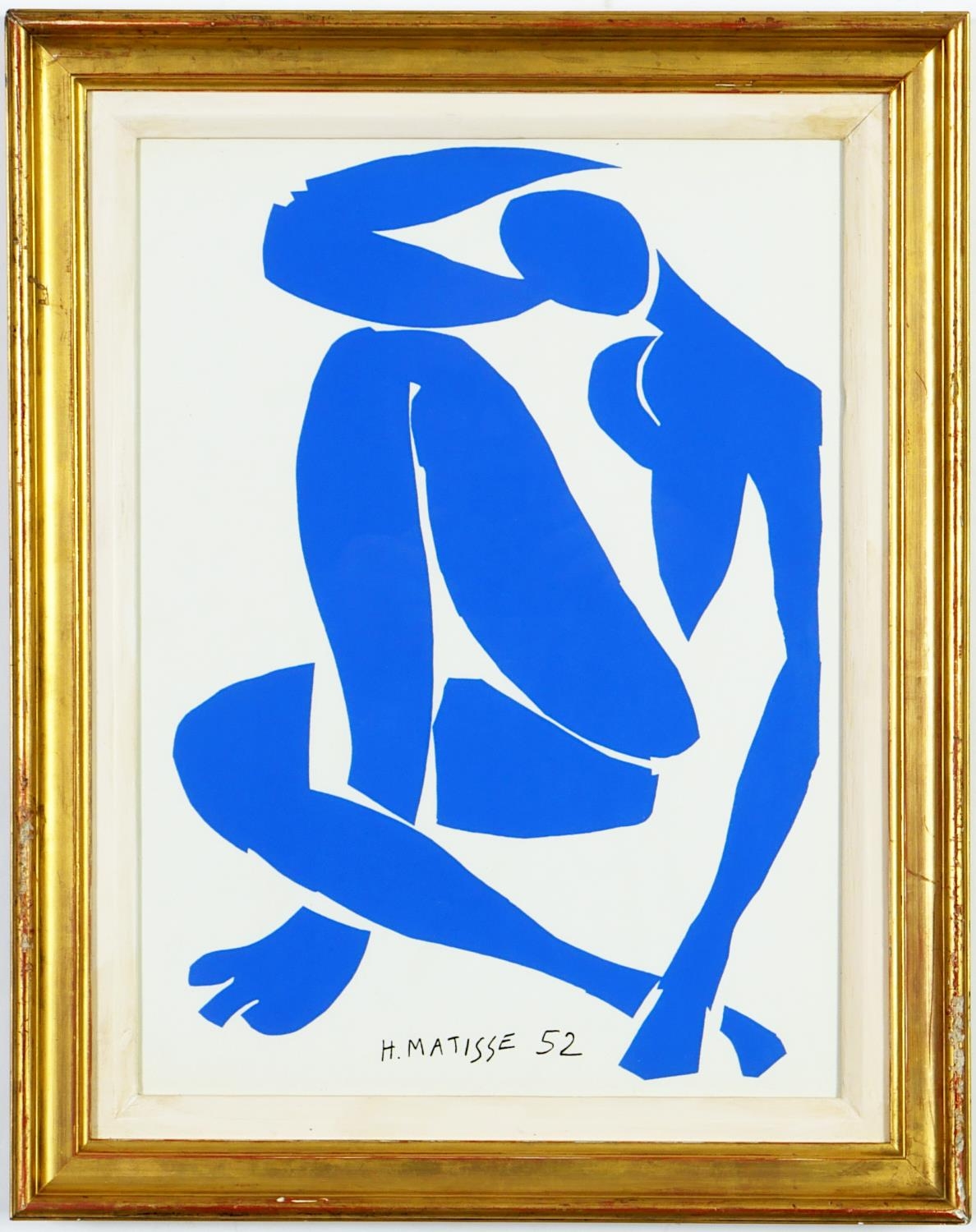 HENRY MATISSE, set of Four Blue Nudes in vintage gilt frames, Nu Bleu VI, Nu Bleu III, Nu Bleu - Image 2 of 5