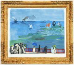 RAOUL DUFY, La Mer Du Havre, Numbered Limited edition - 5000, Lithograph and pochoir with stamped