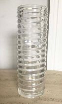 TIFFANY VASE, Tiffany and Co., cut crystal by Emil Brost, 89, 33cm H.