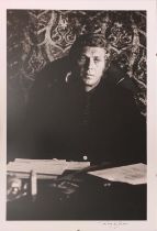 TERRY ONEILL (1938-2019), 'Steve McQueen', signed, in clip frame, 50cm x 35cm.
