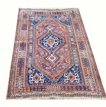 A QASHQAI RUG, circa 1930, 200cm L x 125cm W.