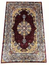 FINE KASHAN DESIGN RUG, 150cm x 95cm.