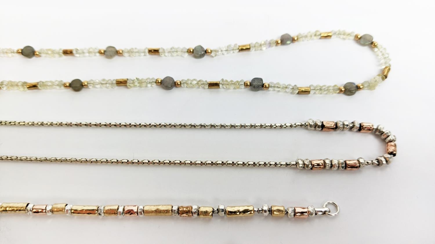 A COLLECTION OF YARON MORHAM JEWELLERY, including crystal bead necklace, silver gilt necklace, - Image 5 of 17