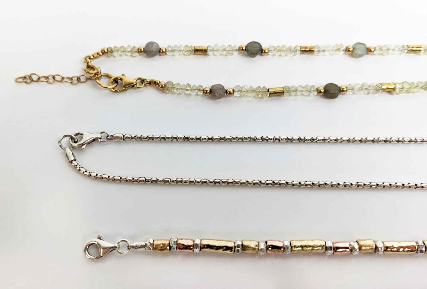 A COLLECTION OF YARON MORHAM JEWELLERY, including crystal bead necklace, silver gilt necklace, - Image 6 of 17