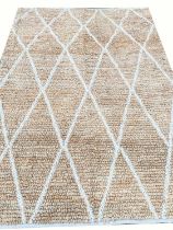 MOROCCAN DESIGN JUTE CARPET, 220cm x 160cm.