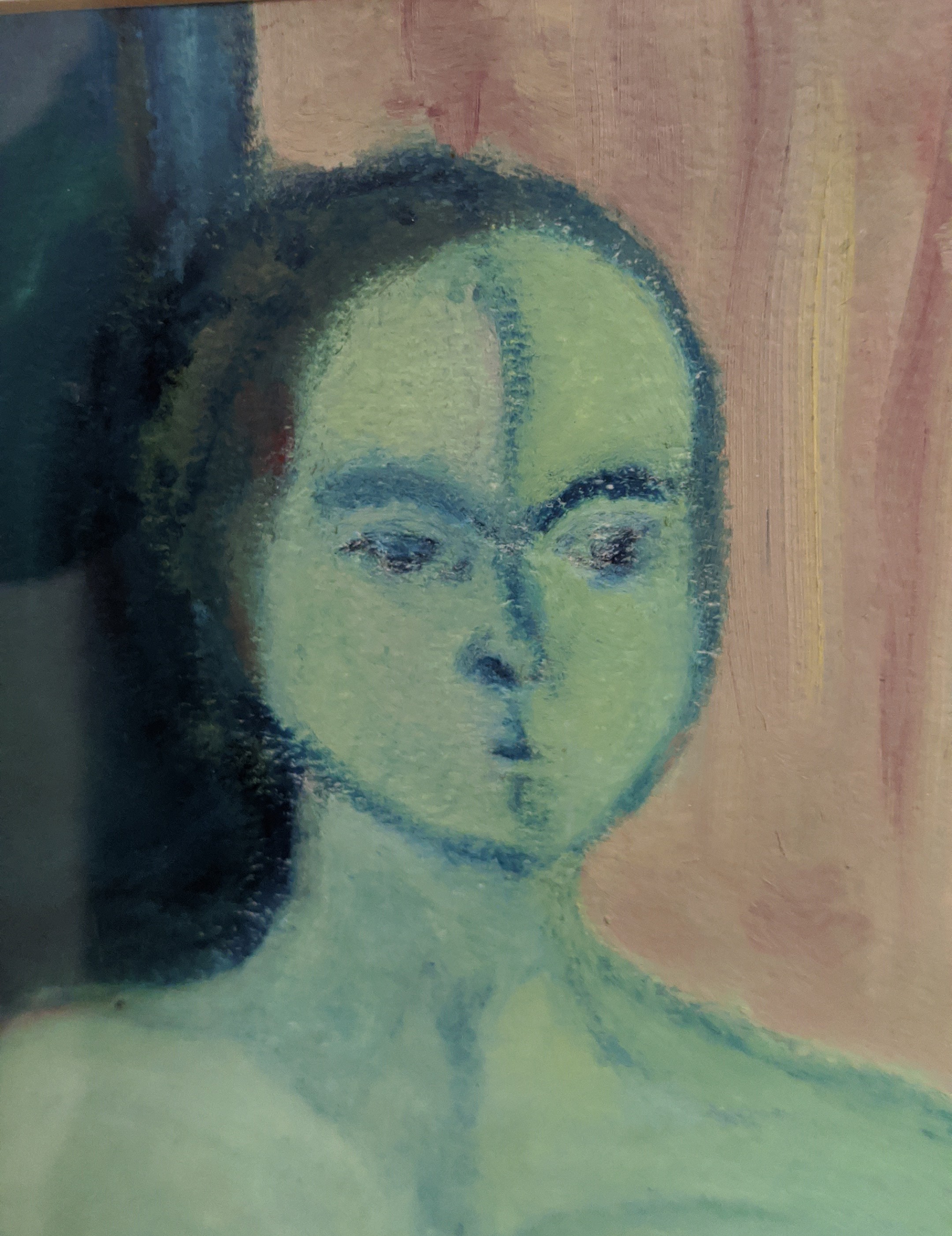 A NUDE LADY, pastel on paper, 68cm H x 54cm W (framed). - Image 2 of 4