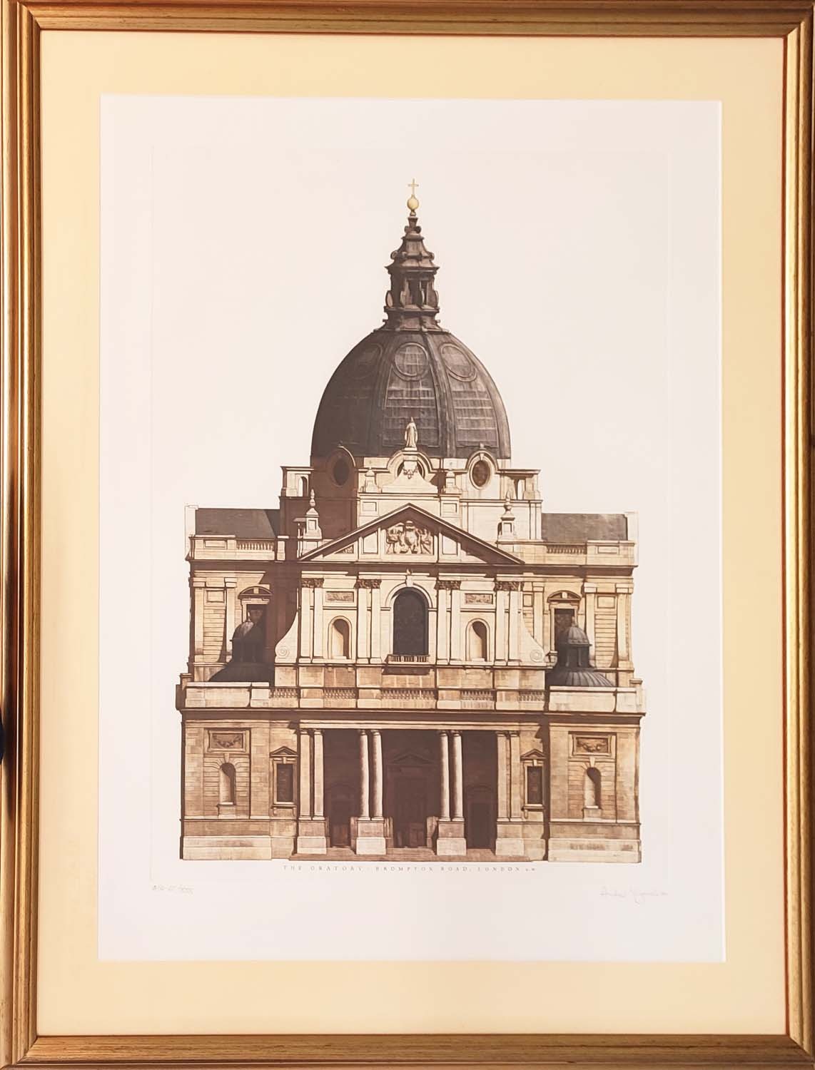 ANDREW INGAMELLS 'The Oratory (Brompton Road)' A/P II/xxx, signed and dated 1993, 101cm x 81cm