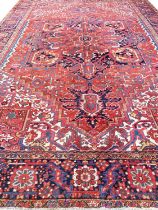 ANTIQUE HERIZ CARPET, 410cm x 290cm.