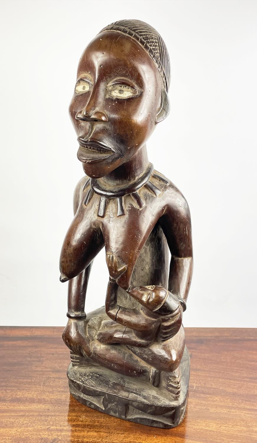 PEMBA YOMBE MATERNITY FIGURE (Congo), 62cm H. - Image 6 of 7