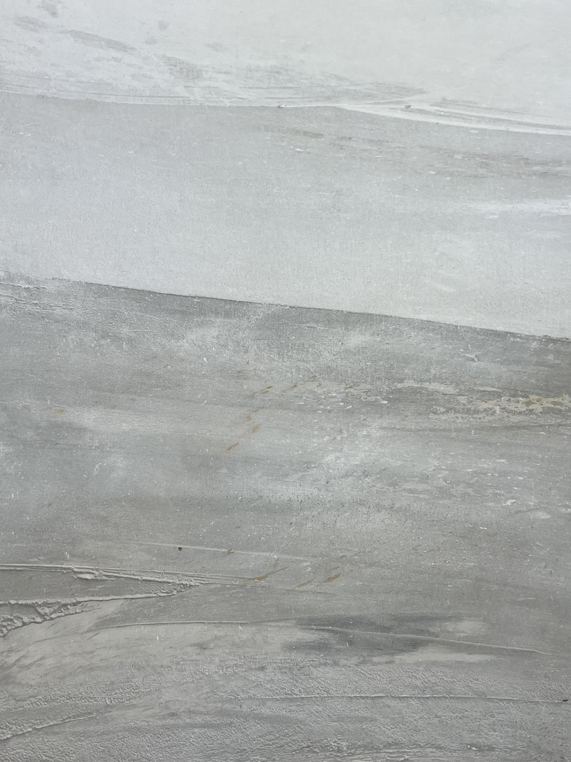 PS NAGGAR, 'White landscape', oil on canvas, 114cm x 146cm, inscribed verso. - Image 3 of 5