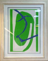 AFTER HENRI MATISSE, 'Japanese mask', off set lithograph, 125cm x 94cm, framed.