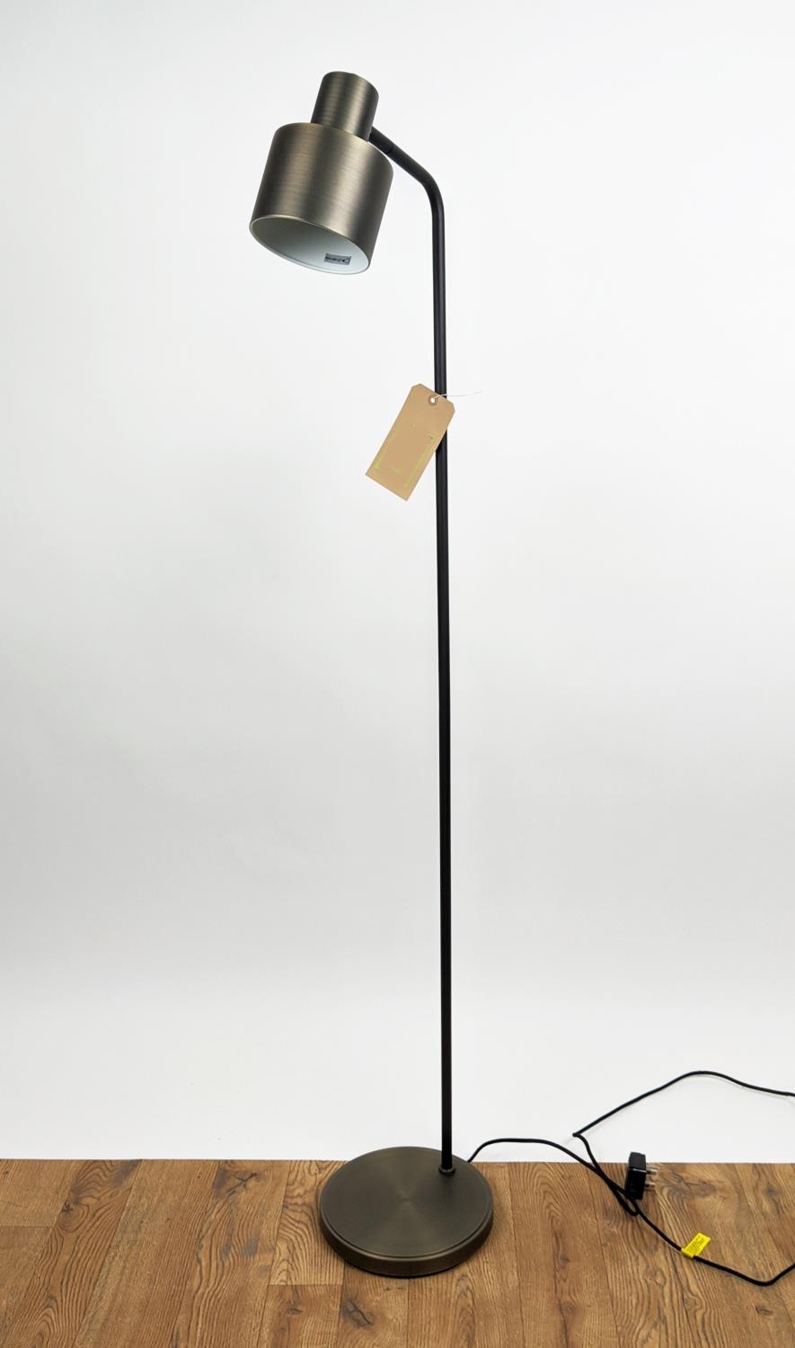 FLOOR LAMP, 1970's Italian style, 151cm at tallest.