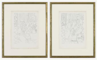 HENRI MATISSE, Deux femmes avec fleurs et poires 1941, signed in the plate, Heligravures on arches