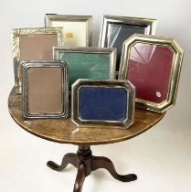 PHOTO FRAMES, a collection of seven, Peruvian silver and others with embossed decoration. (7)