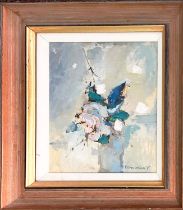 GEORGE KENNERLEY, 'Still Life', oil on canvas, 23cm x 20cm, signed, framed.