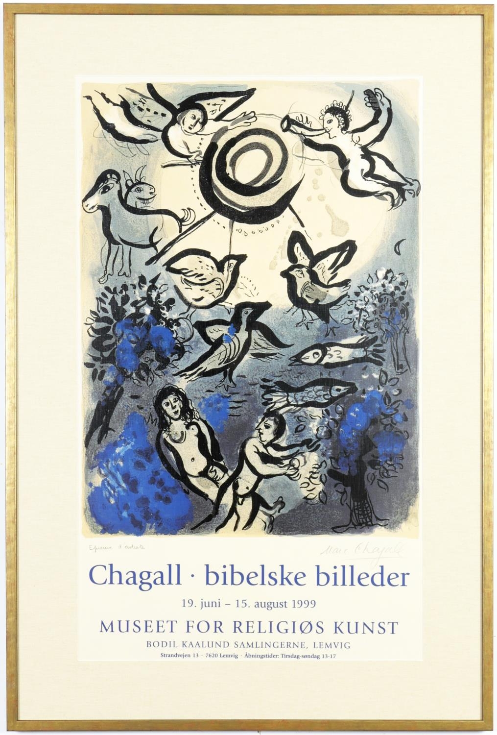 MARC CHAGALL, Creation, the poster, signed in the plate, 88 x 58cm. (Subject to ARR - see Buyers