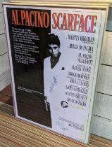 SCARFACE MOVIE POSTER, 99cm x 69cm, (signed with no provenance).