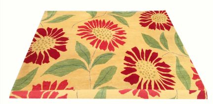 HOLLAND & SHERRY FLORAL STOCK RUG, 269cm x 349cm.