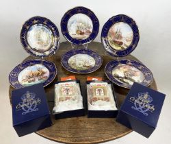 SPODE LIMITED EDITION 'THE MARITIME ENGLAND' PLATES, a set of six, includes various battles such