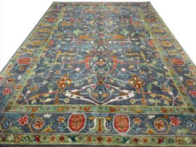 FINE CONTEMPORARY OUSHAK CARPET, 342cm x 248cm.