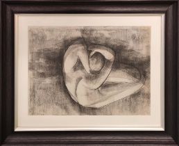 HANCE, figural study, charcoal on paper, framed and glazed, 95cm x 75cm approx.