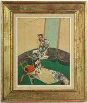 FRANCIS BACON, portrait of George Dyer, off set lithograph, printed by Maeght, 34cm x 24cm. (Subject