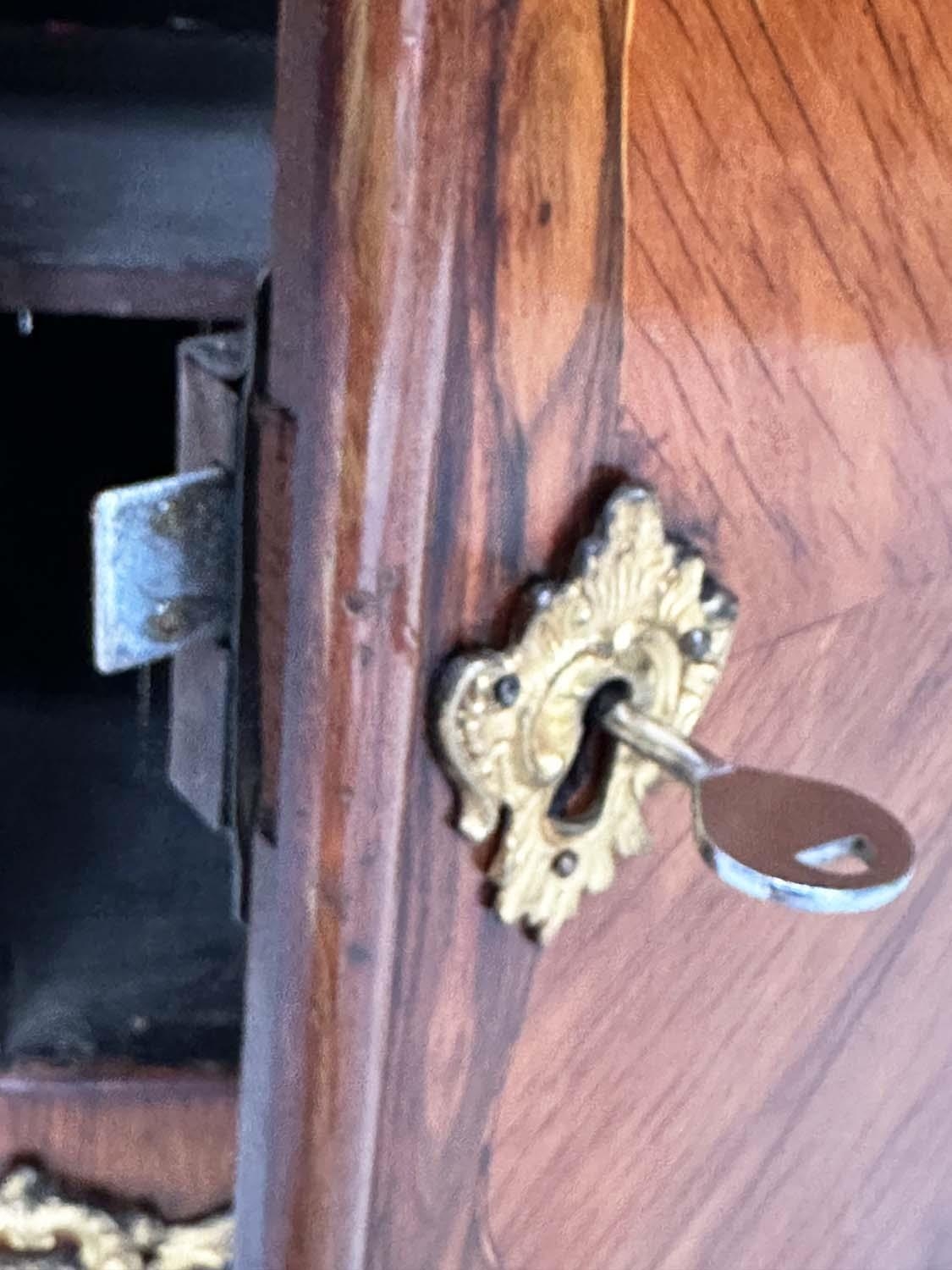 DUTCH SIDE CABINET, early 19th century Kingwood and gilt metal of slight serpentine outline with - Image 4 of 12