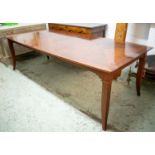 DINING TABLE, 78cm H x 112cm x 172cm L, 250cm extended, cherrywood with two extra leaves.