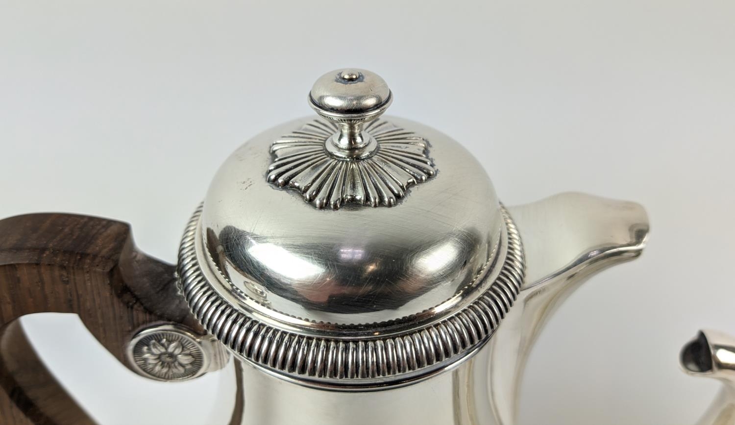 A CHRISTOFLE SILVER PLATED TEA AND COFFEE SERVICE, comprising coffee pot, teapot milk jug and - Image 7 of 10
