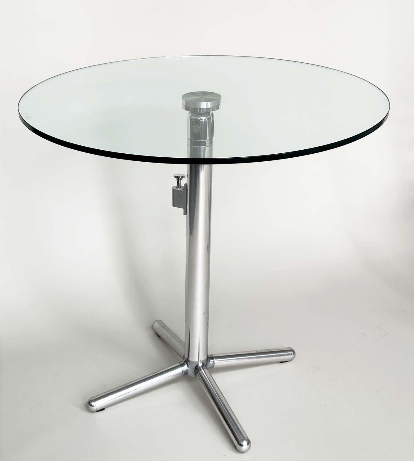 FRITZ HANSEN ICE DINING CHAIRS, a set of four, by Kasper Salto, with a chrome and glass tilt - Bild 8 aus 10