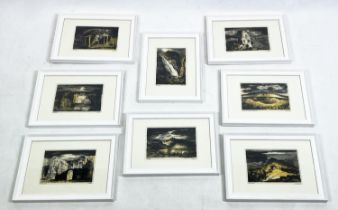 JOHN PIPER (British 1903-1992), 'British Landscapes, 1944', a set of 8 lithographs, 13cm x 19cm,