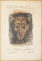 PABLO PICASSO (1881-1973) 'Alex Maguy, Galerie de l'Elysee Paris 1962', lithographic poster in