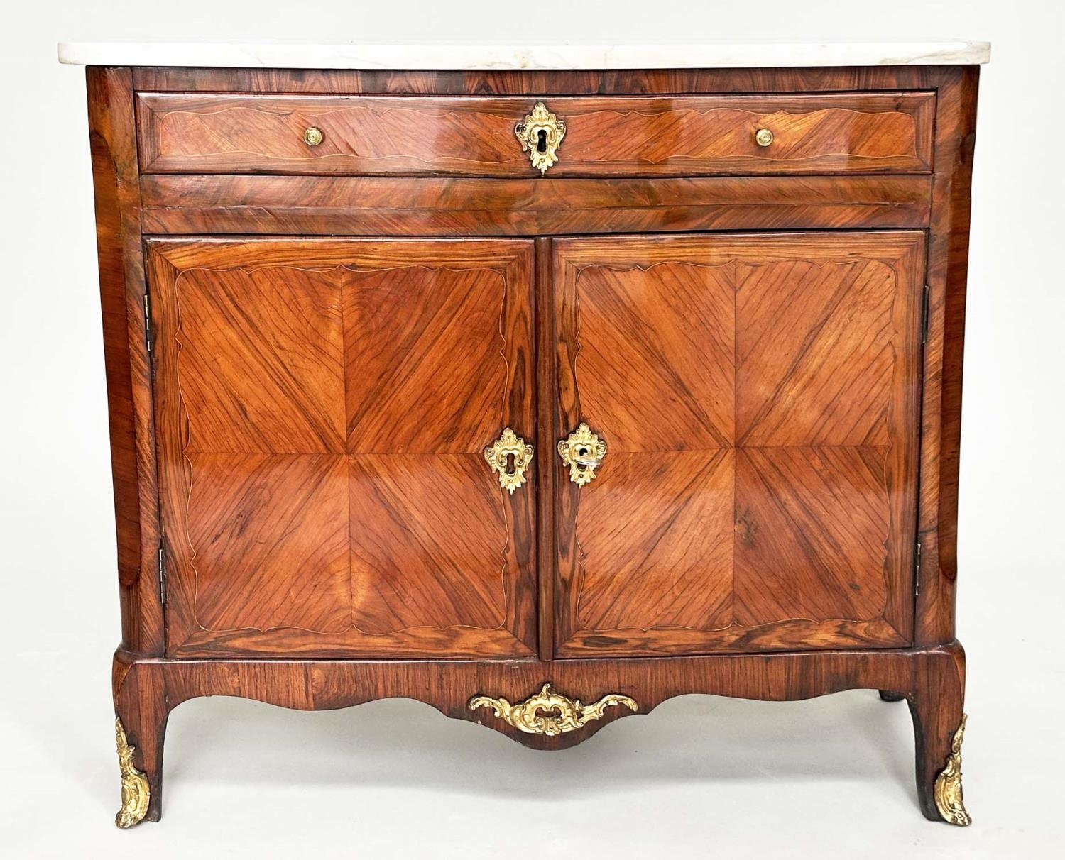 DUTCH SIDE CABINET, early 19th century Kingwood and gilt metal of slight serpentine outline with - Image 12 of 12