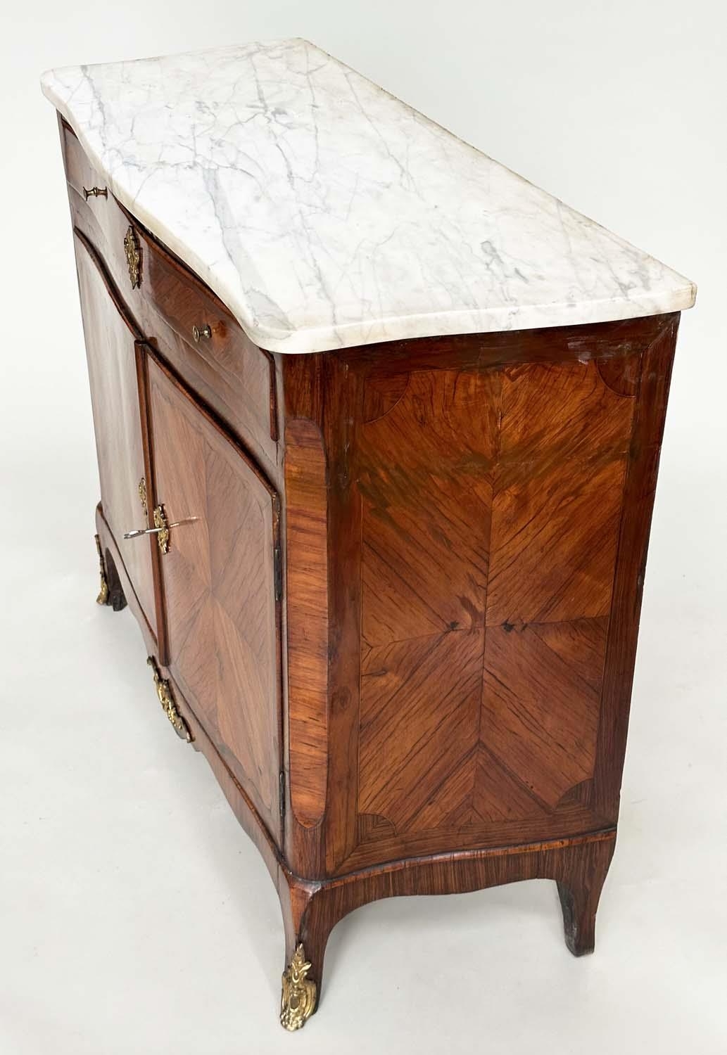DUTCH SIDE CABINET, early 19th century Kingwood and gilt metal of slight serpentine outline with - Image 10 of 12