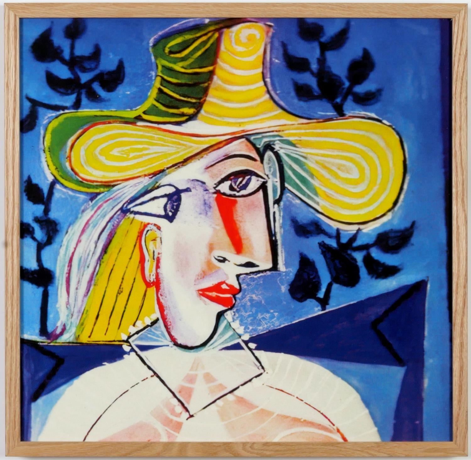 AFTER PABLO PICASSO, a set of nine colour portraits of women on cotton, 44cm x 44cm each. - Image 6 of 10