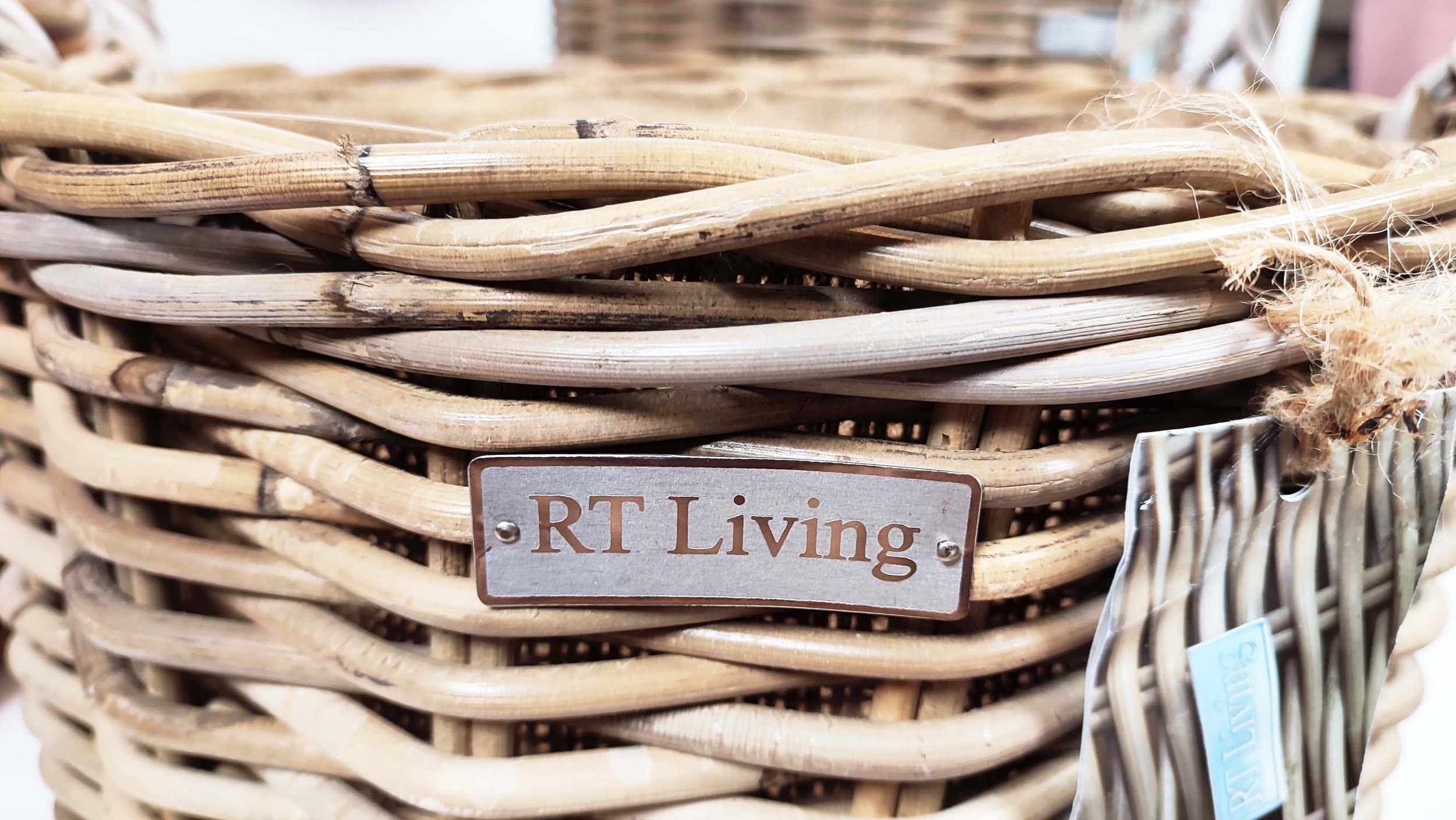 WICKER BASKETS, a collection of nine various, to include a large log basket and trugs, largest - Image 3 of 6